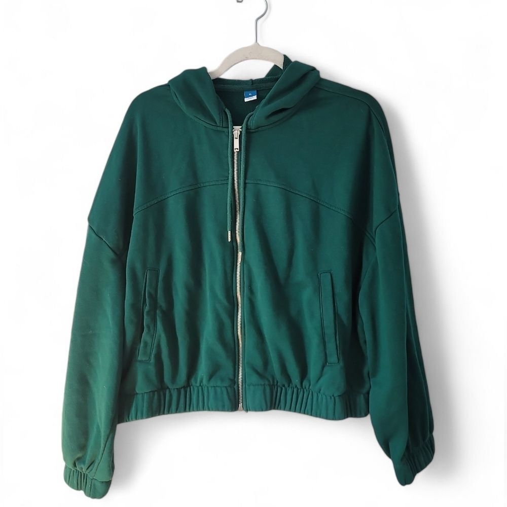 Old navy Cropped Hooded Zip Up